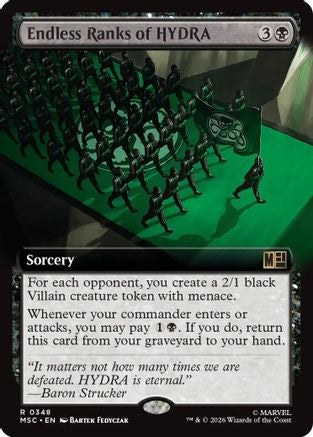 Endless Ranks of HYDRA (Extended Art) (MSC-348) - Commander: Marvel Super Heroes