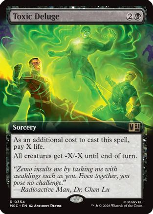 Toxic Deluge (Extended Art) (MSC-354) - Commander: Marvel Super Heroes