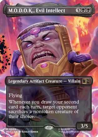 M.O.D.O.K., Evil Intellect (Borderless) (MSC-509) - Commander: Marvel Super Heroes Foil