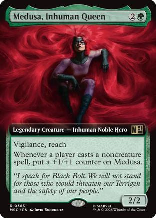 Medusa, Inhuman Queen (Extended Art) (MSC-383) - Commander: Marvel Super Heroes