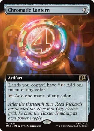 Chromatic Lantern (Extended Art) (MSC-428) - Commander: Marvel Super Heroes