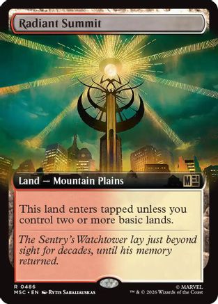 Radiant Summit (Extended Art) (MSC-486) - Commander: Marvel Super Heroes