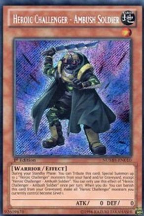 Heroic Challenger - Ambush Soldier (NUMH-EN010) - Number Hunters 1st Edition