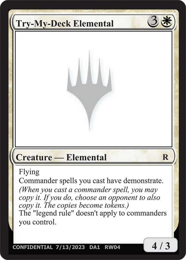 Try-My-Deck Elemental (UNK-) - Unknown Event