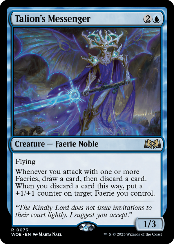 Talion's Messenger (PPWOE-073) - Wilds of Eldraine Promos Foil