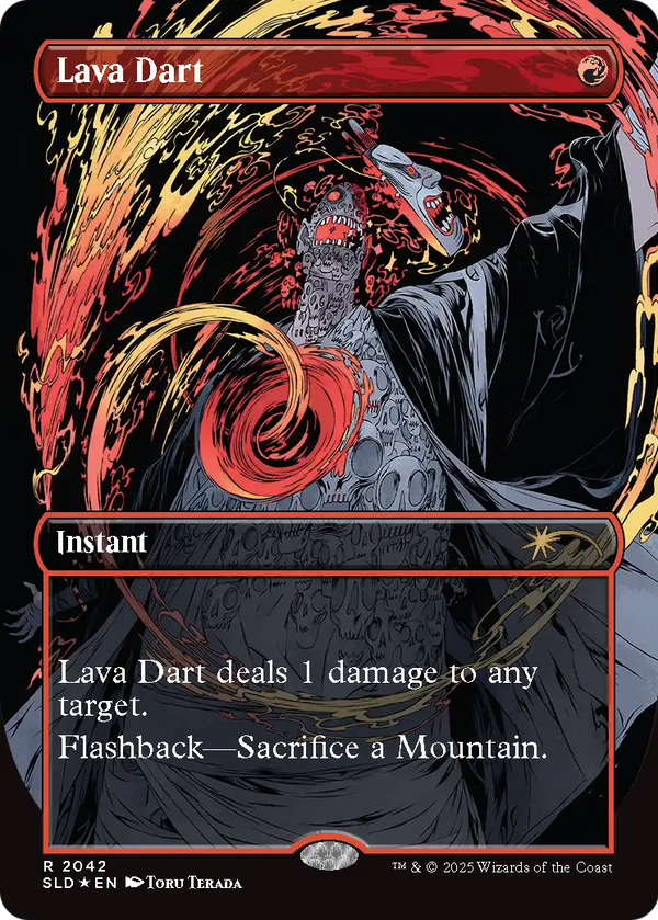 Lava Dart (SLD-2042) - Secret Lair Drop (Borderless) Foil