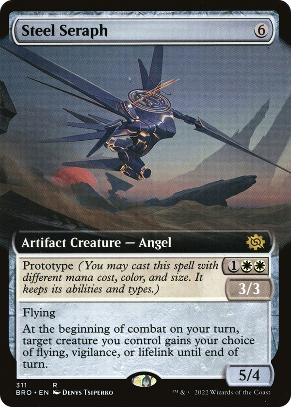 Steel Seraph (Extended Art) (BRO-311) - The Brothers' War: (Extended Art) Foil