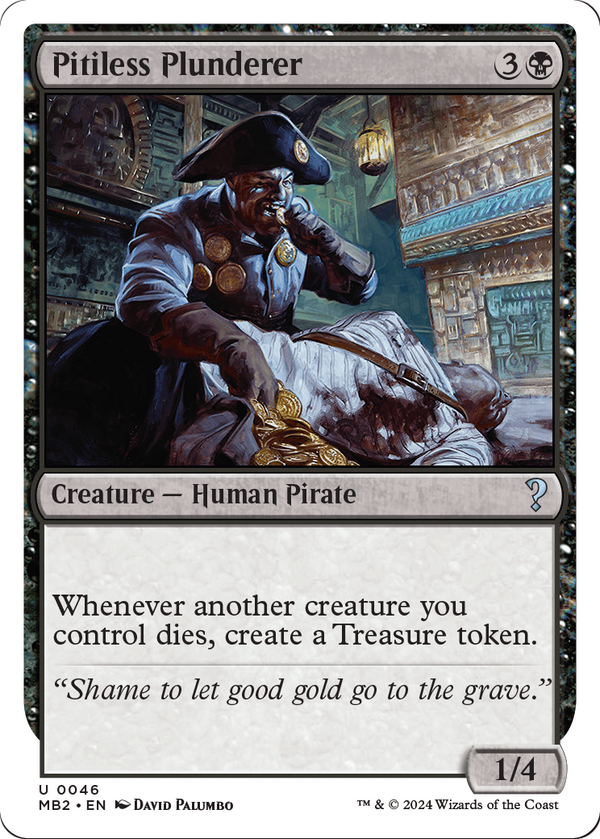 Pitiless Plunderer (White Border) (MB2-046) - Mystery Booster 2