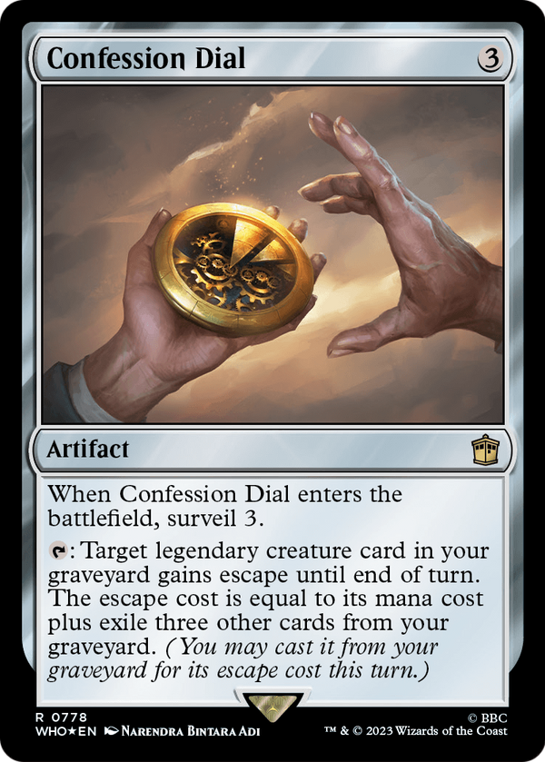 Confession Dial (Surge Foil) (WHO-778) - Doctor Who Foil