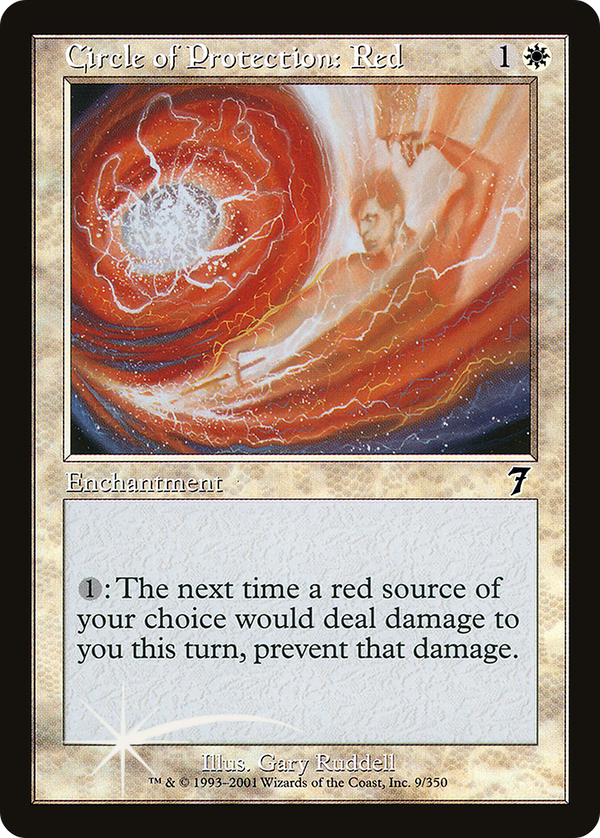 Circle of Protection: Red (7ED-09★) - 7th Edition
