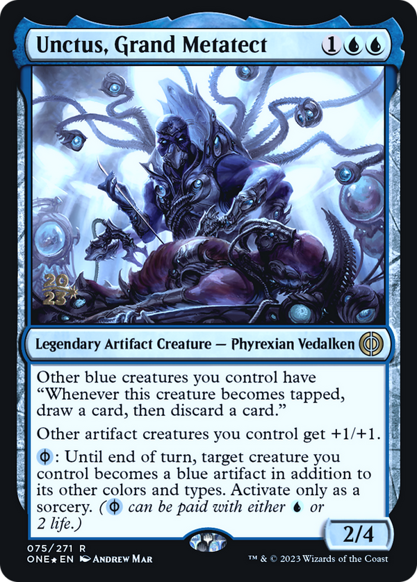 Unctus, Grand Metatect (PRE-075) - Phyrexia: All Will Be One Promos Foil
