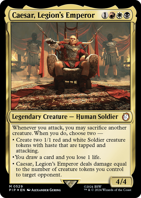 Caesar, Legion's Emperor (Surge Foil) (PIP-529) - Fallout Foil