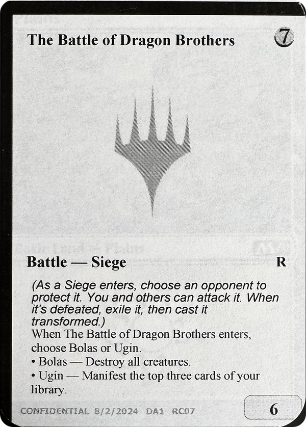 The Battle of Dragon Brothers // Fate Reforged (UNK-RC07B) - Unknown Event