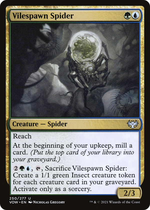 Vilespawn Spider (VOW-250) - Innistrad: Crimson Vow