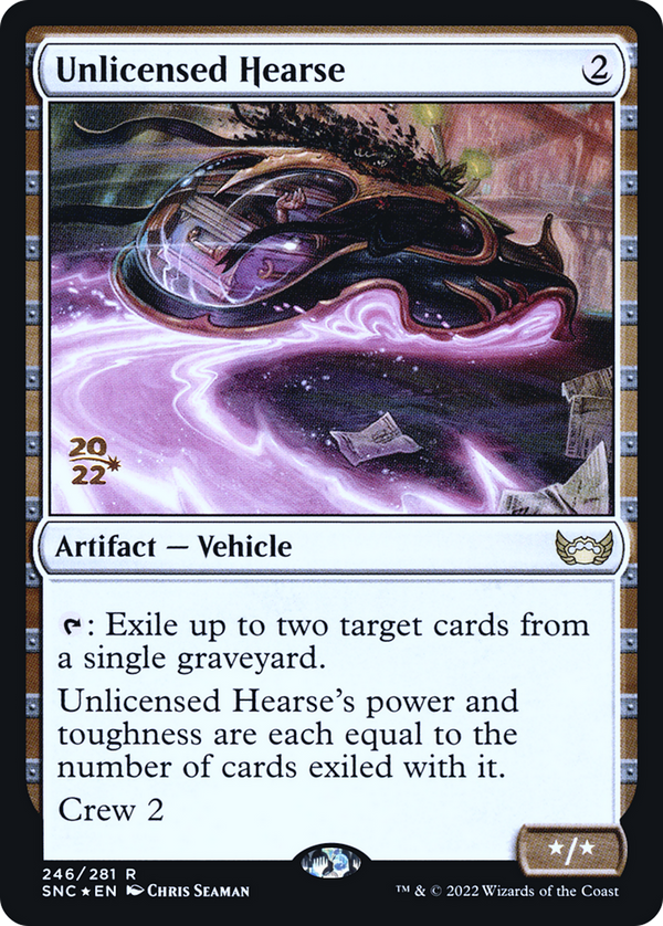 Unlicensed Hearse (PRE-246) - Streets of New Capenna Promos Foil