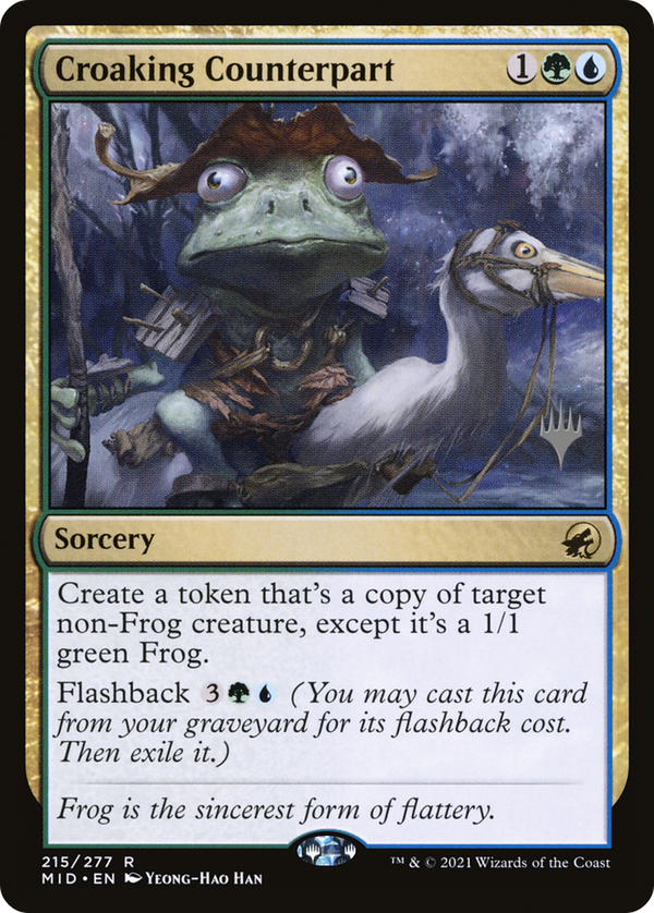 Croaking Counterpart (PPMID-215) - Innistrad: Midnight Hunt Promos Foil