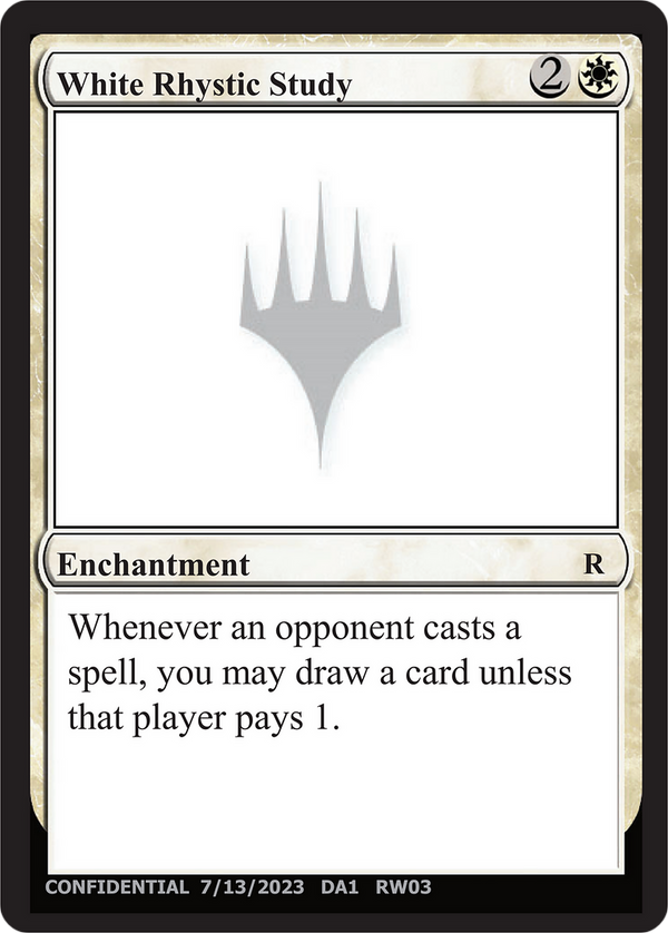 White Rhystic Study (UNK-) - Unknown Event