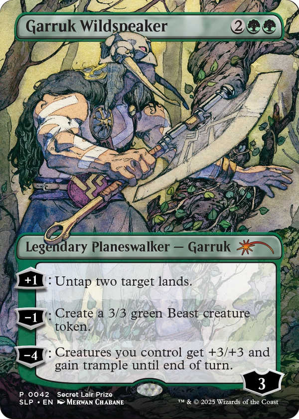 Garruk Wildspeaker (SLP-042) - Secret Lair Showdown (Borderless)