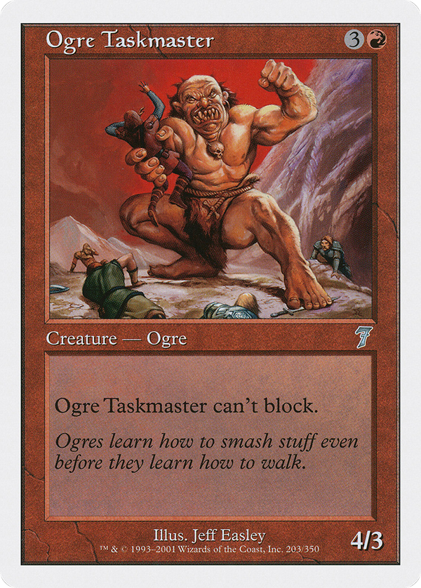 Ogre Taskmaster (7ED-203) - 7th Edition Foil