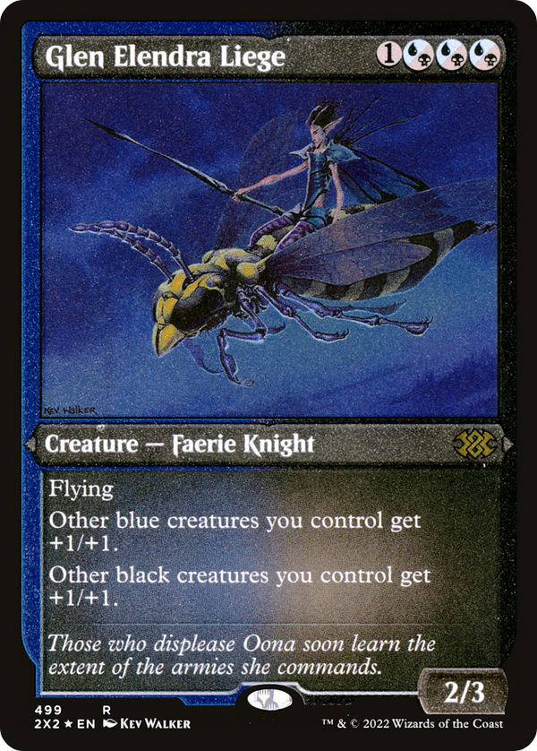 Glen Elendra Liege (Foil Etched) (2X2-499) - Double Masters 2022 Foil
