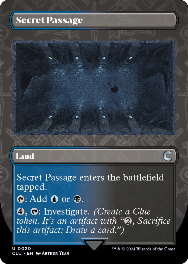 Secret Passage (Borderless) (CLU-020) - Ravnica: Clue Edition