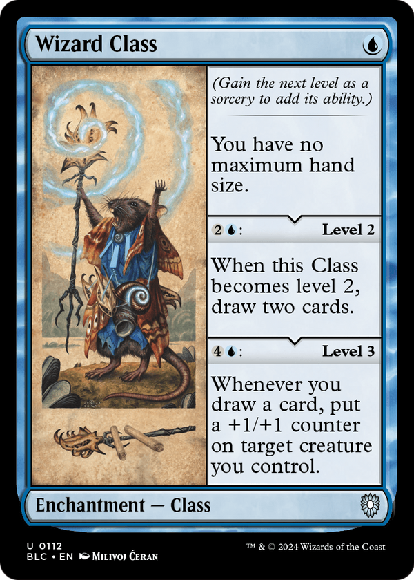 Wizard Class (BLC-112) - Bloomburrow Commander