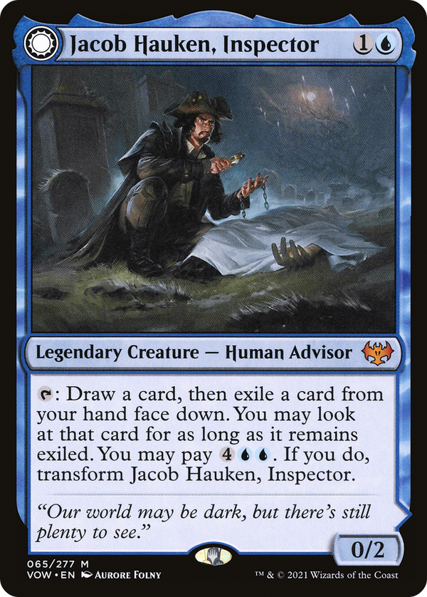 Jacob Hauken, Inspector (VOW-065) - Innistrad: Crimson Vow: (Double Faced Transform) Foil