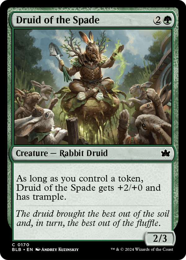 Druid of the Spade (BLB-170) - Bloomburrow Foil
