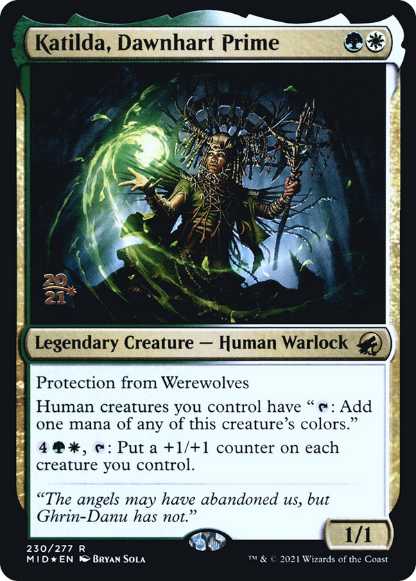 Katilda, Dawnhart Prime (PRE-230S) - Innistrad: Midnight Hunt Promos Foil