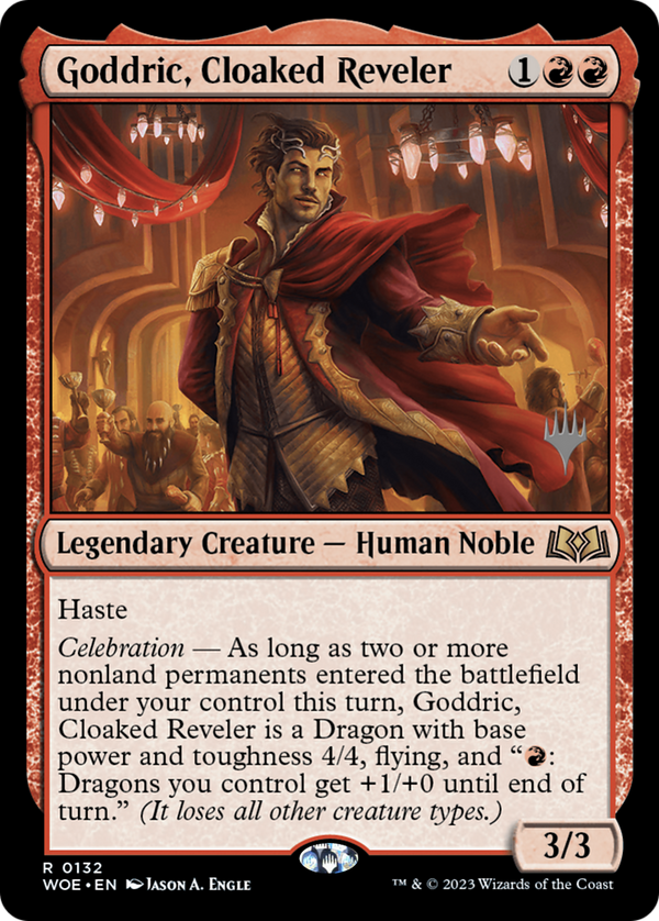 Goddric, Cloaked Reveler (PPWOE-132) - Wilds of Eldraine Promos