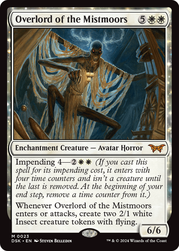 Overlord of the Mistmoors (DSK-023) - Duskmourn: House of Horror: (enchantment) Foil