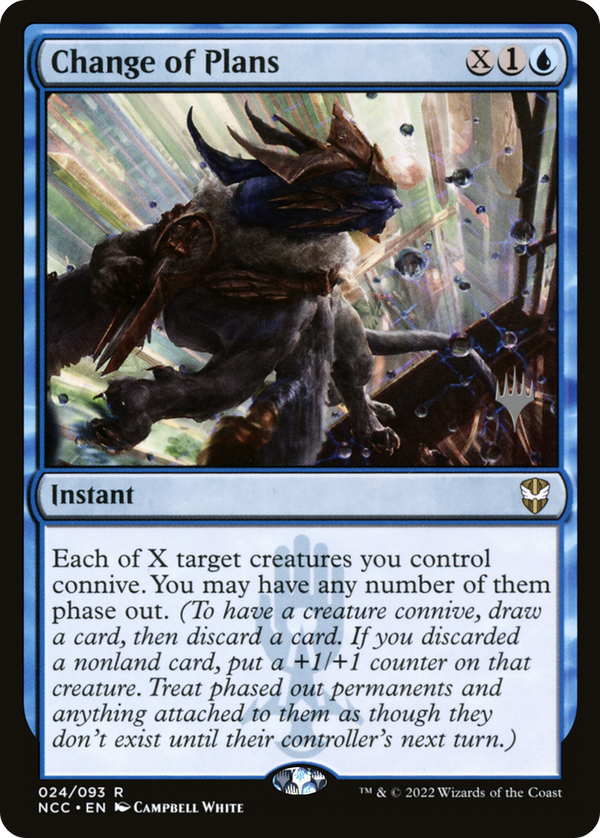 Change of Plans (PPSNC-024) - New Capenna Commander Promos Foil