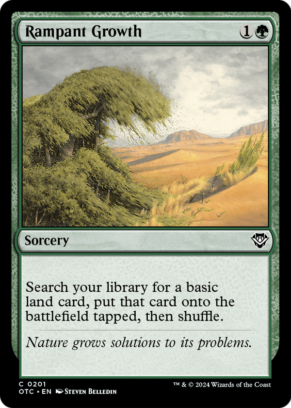 Rampant Growth (OTC-201) - Outlaws of Thunder Junction Commander