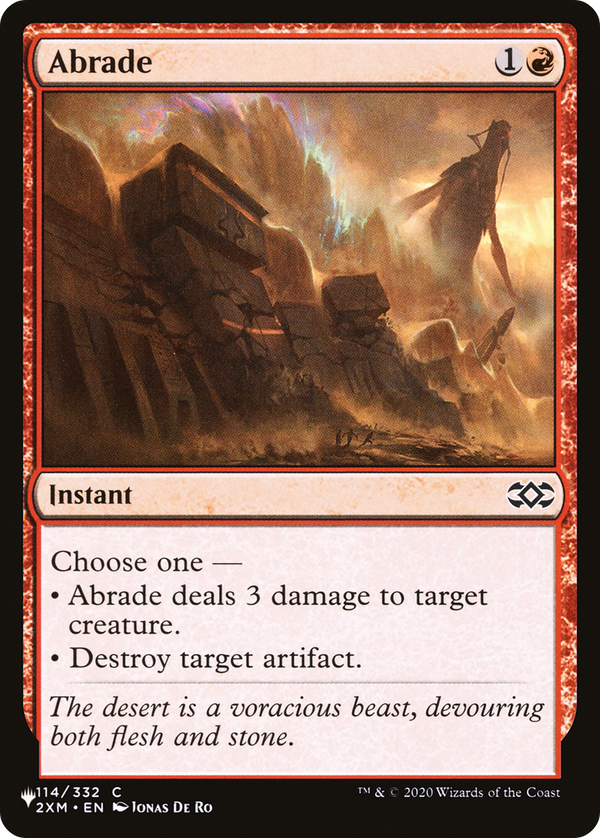 Abrade (LIST-2XM-114) - The List