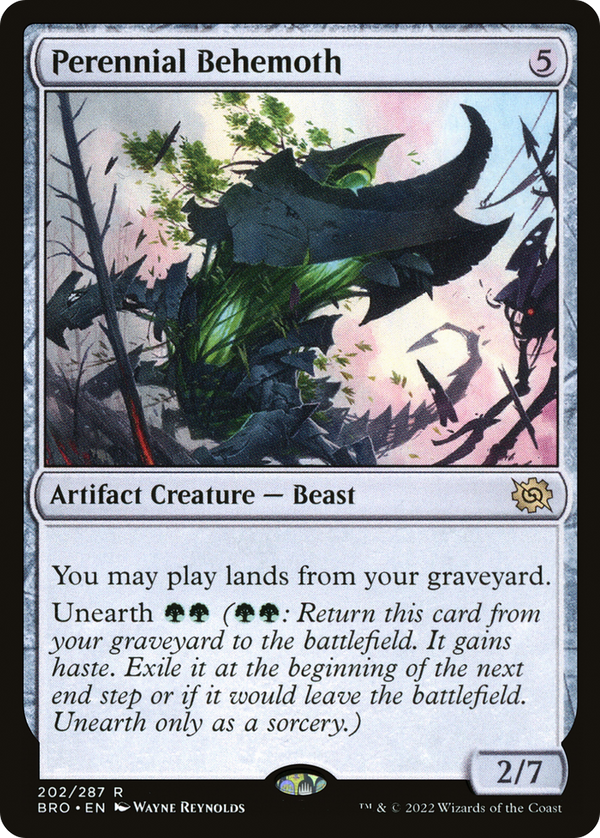 Perennial Behemoth (BRO-202) - The Brothers' War Foil
