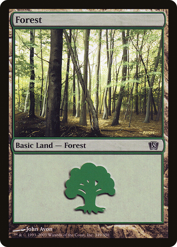 Forest (349) (8ED-349) - 8th Edition Foil