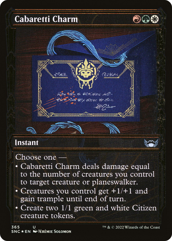 Cabaretti Charm (Gilded Foil) (SNC-365) - Streets of New Capenna: (Showcase) Foil