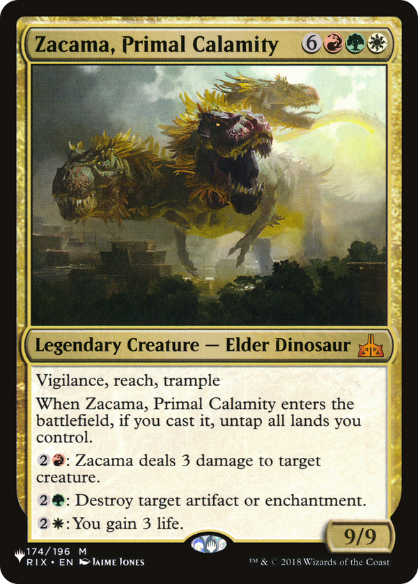 Zacama, Primal Calamity (LIST-RIX-174) - The List