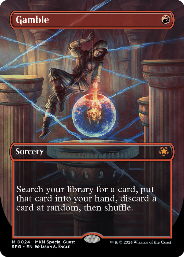 Gamble (Borderless) (SPG-024) - Special Guests Foil