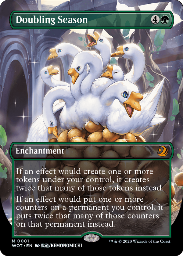 Doubling Season (Anime Borderless) (WOT-081) - Wilds of Eldraine: Enchanting Tales