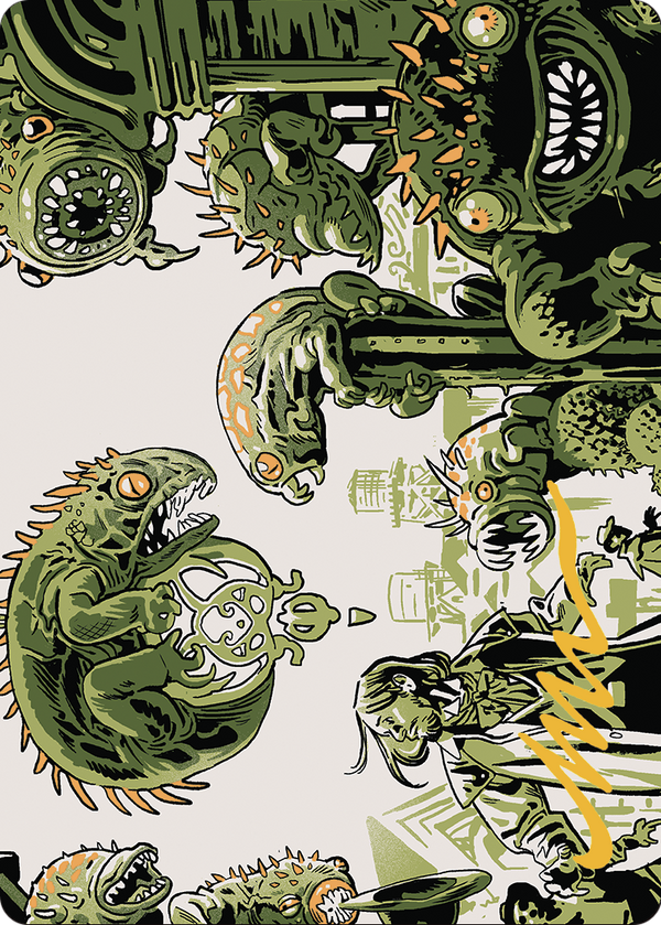 Pest Infestation // Pest Infestation (AOTJ-042) - Outlaws of Thunder Junction Art Series (Borderless)