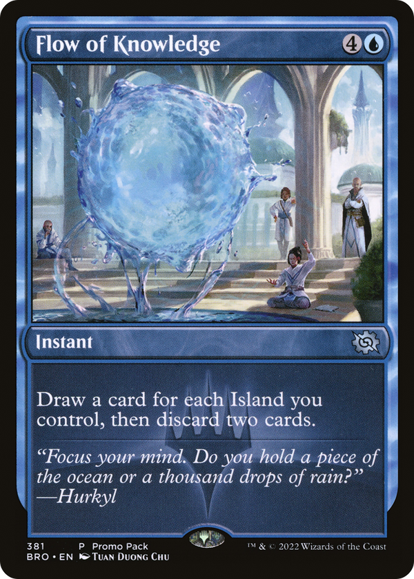 Flow of Knowledge (PPBRO-381) - The Brothers' War Foil