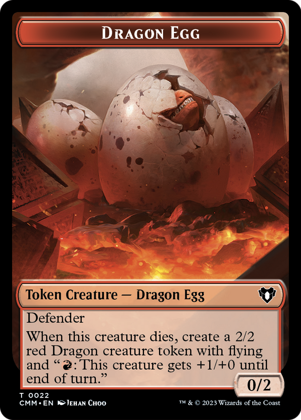 Dragon Egg (TCMM-022) - Commander Masters Tokens