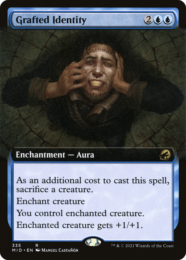 Grafted Identity (Extended Art) (MID-335) - Innistrad: Midnight Hunt: (Extended Art)