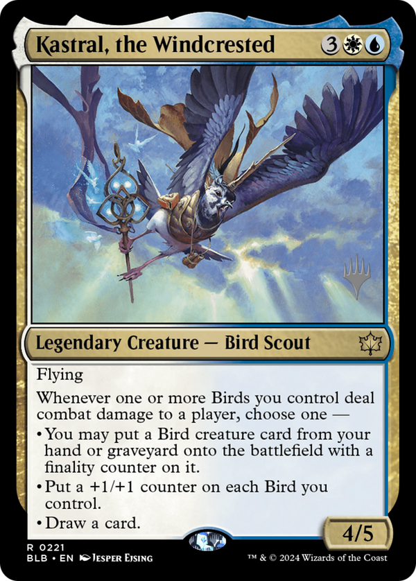 Kastral, the Windcrested (PPBLB-221) - Bloomburrow Promos