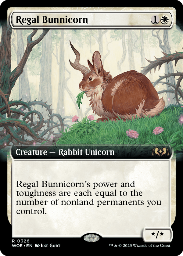 Regal Bunnicorn (Extended Art) (WOE-326) - Wilds of Eldraine: (Extended Art)
