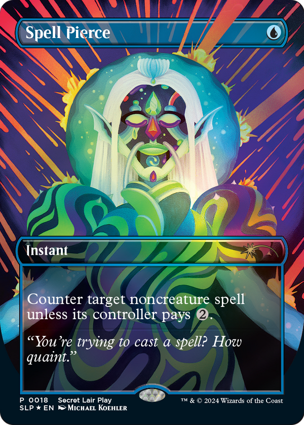 Spell Pierce (SLP-018) - Secret Lair Showdown (Borderless) Foil