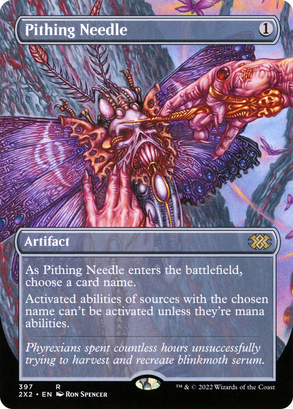Pithing Needle (Borderless) (2X2-397) - Double Masters 2022 Foil