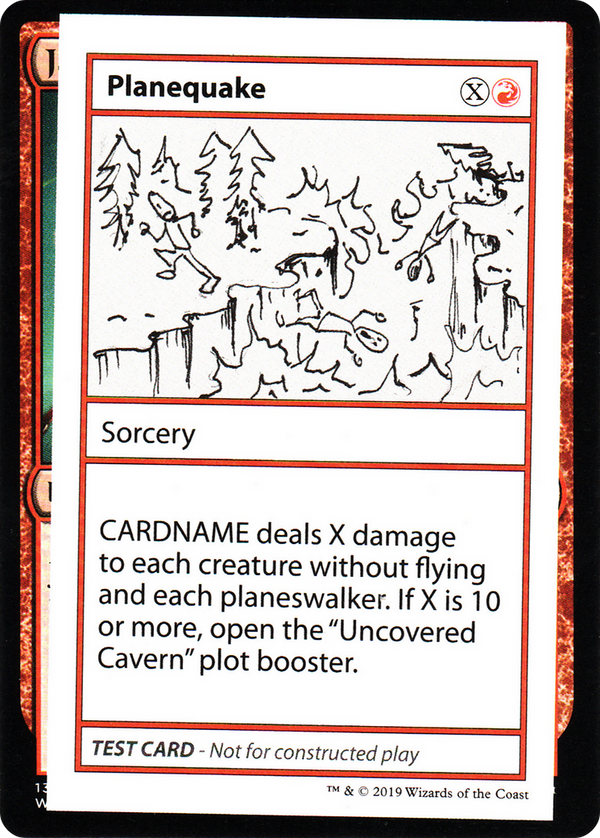 Planequake (No PW Symbol) (CMB1-) - Mystery Booster Playtest Cards 2021