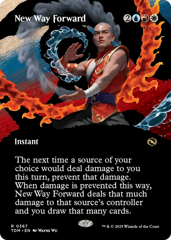 New Way Forward (Borderless) (TDM-367) - Tarkir: Dragonstorm: (Showcase) Foil
